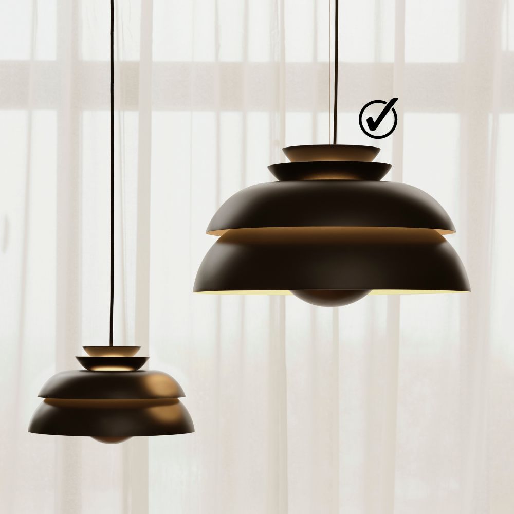 Pendellampa CONCERT 55 cm, vit, Fritz Hansen