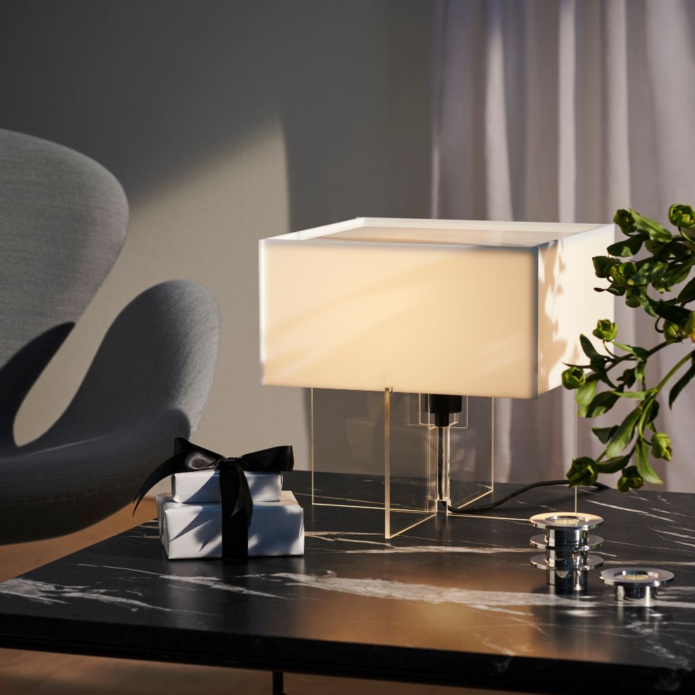 Bordslampa CROSS-PLEX 30 cm, vit, Fritz Hansen