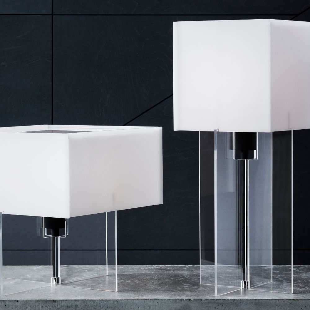 Bordslampa CROSS-PLEX 30 cm, vit, Fritz Hansen