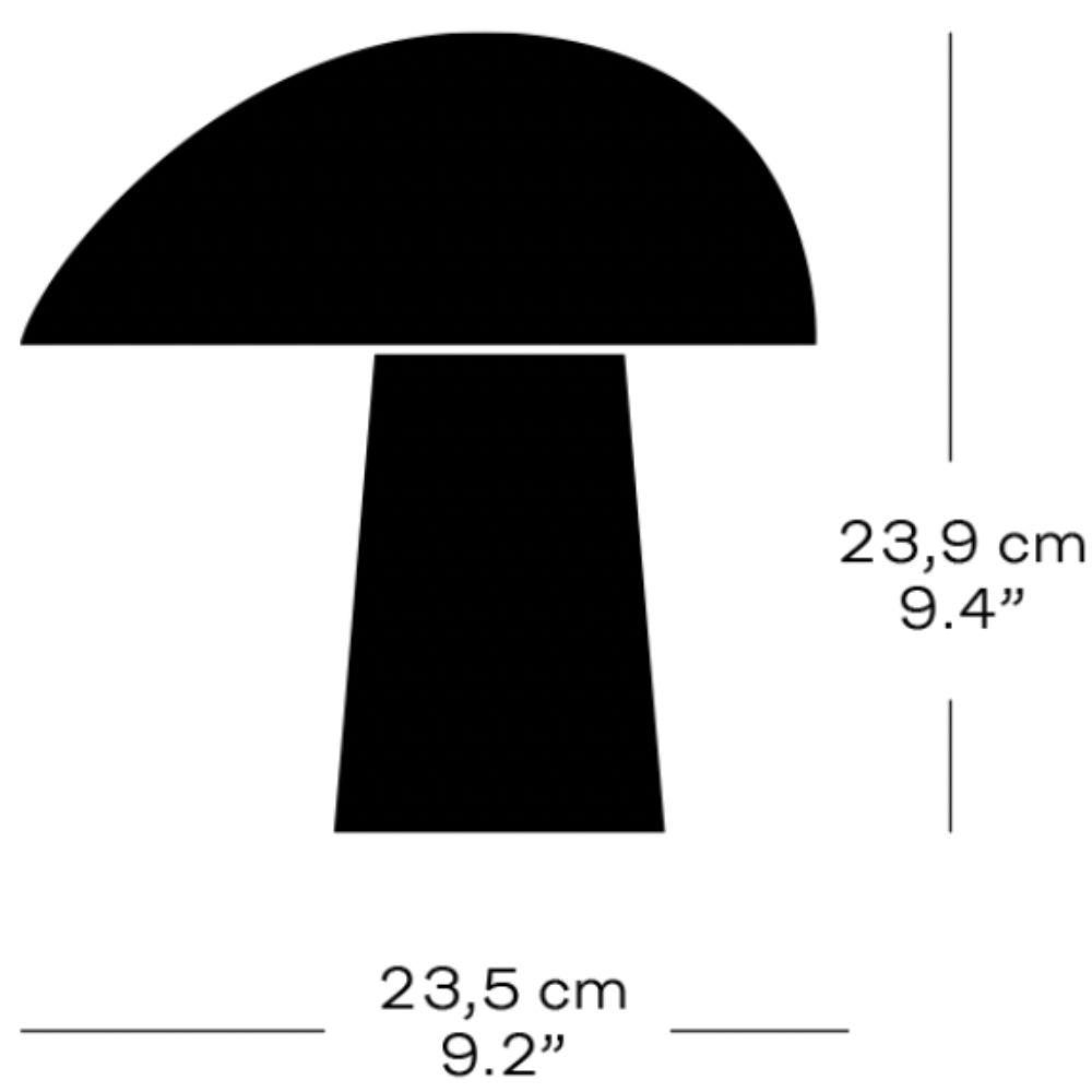 Bordslampa NIGHT OWL 24 cm, rökvit, Fritz Hansen