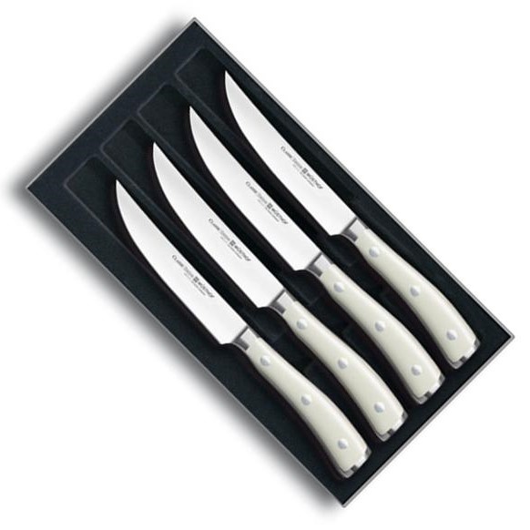Set med 4-delade stekknivar Classic Ikon creme WÜSTHOF