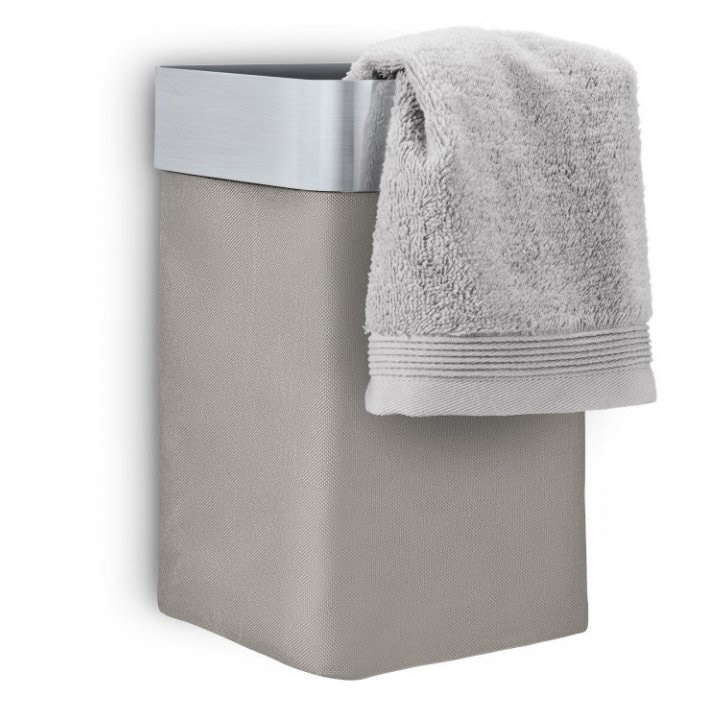 Vägghängd handdukskorg NEXIO matt taupe Blomus