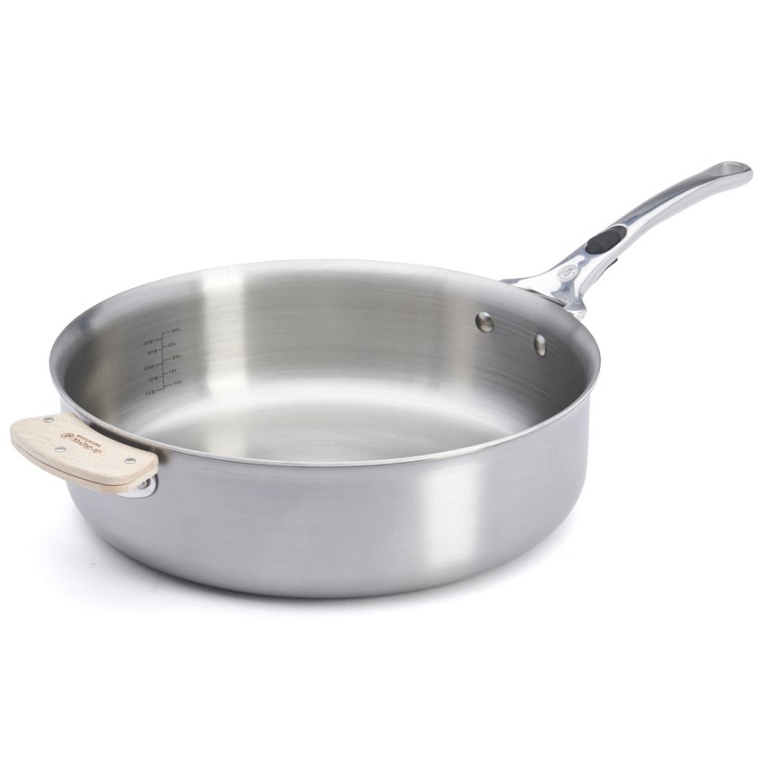Stekpanna ALCHIMY LOQY 28 cm, silver, rostfritt stål, de Buyer