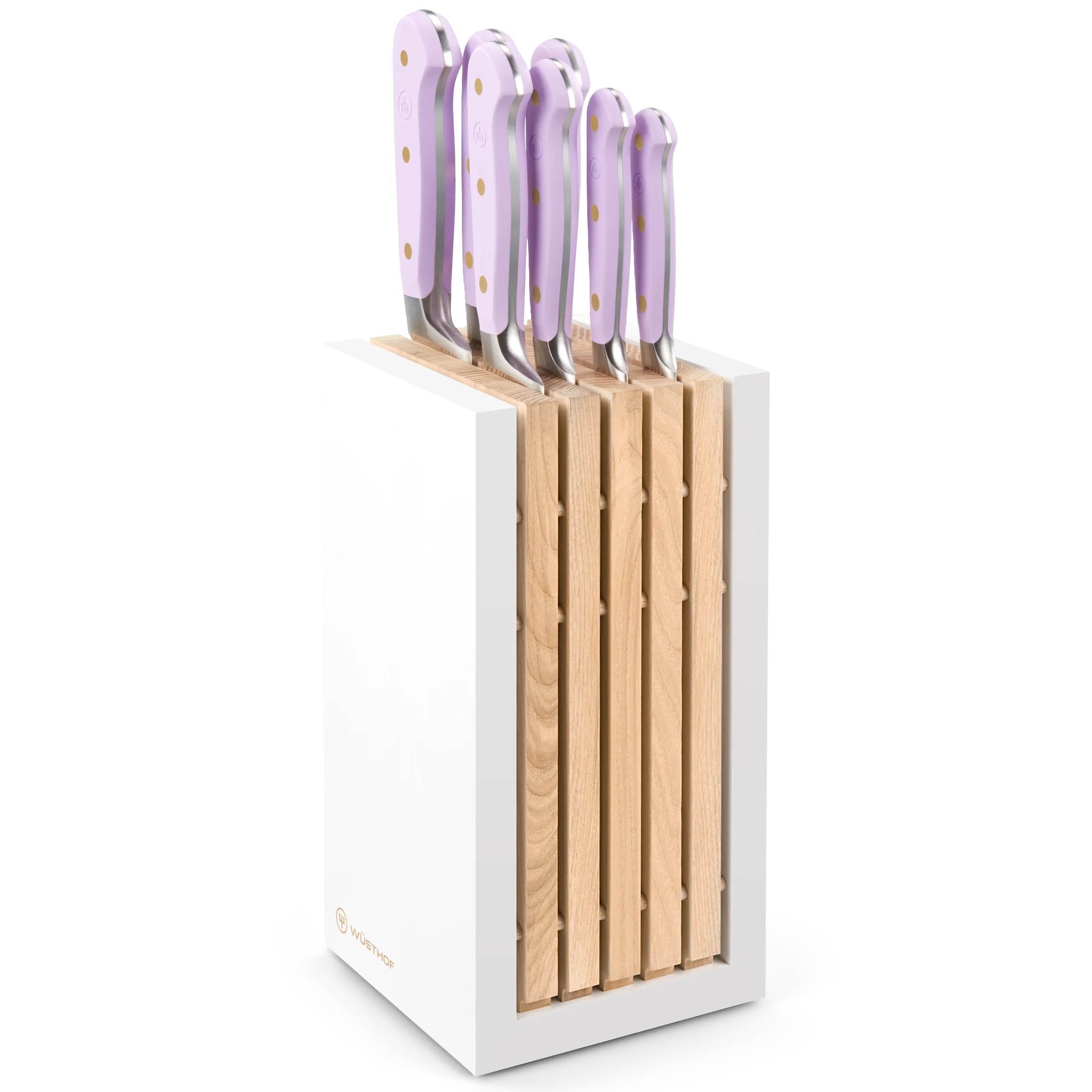 Knivar i knivblock CLASSIC COLOUR , set i 8, purple yam, Wüsthof