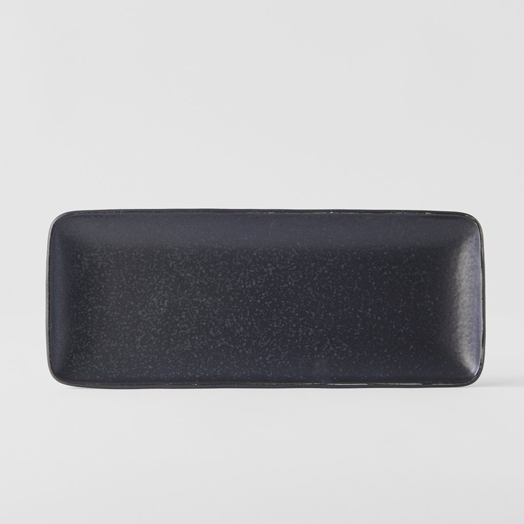 Serveringstallrik BB BLACK 29,5 x 12 cm, rektangel, svart, MIJ