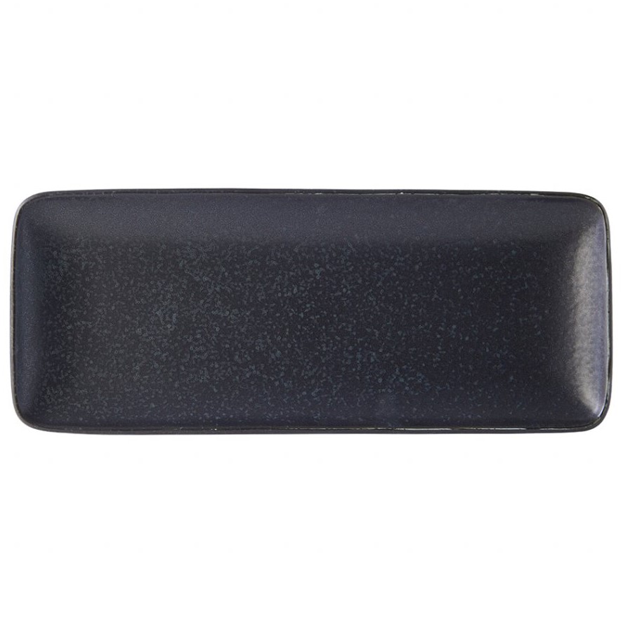 Serveringstallrik BB BLACK 29,5 x 12 cm, rektangel, svart, MIJ