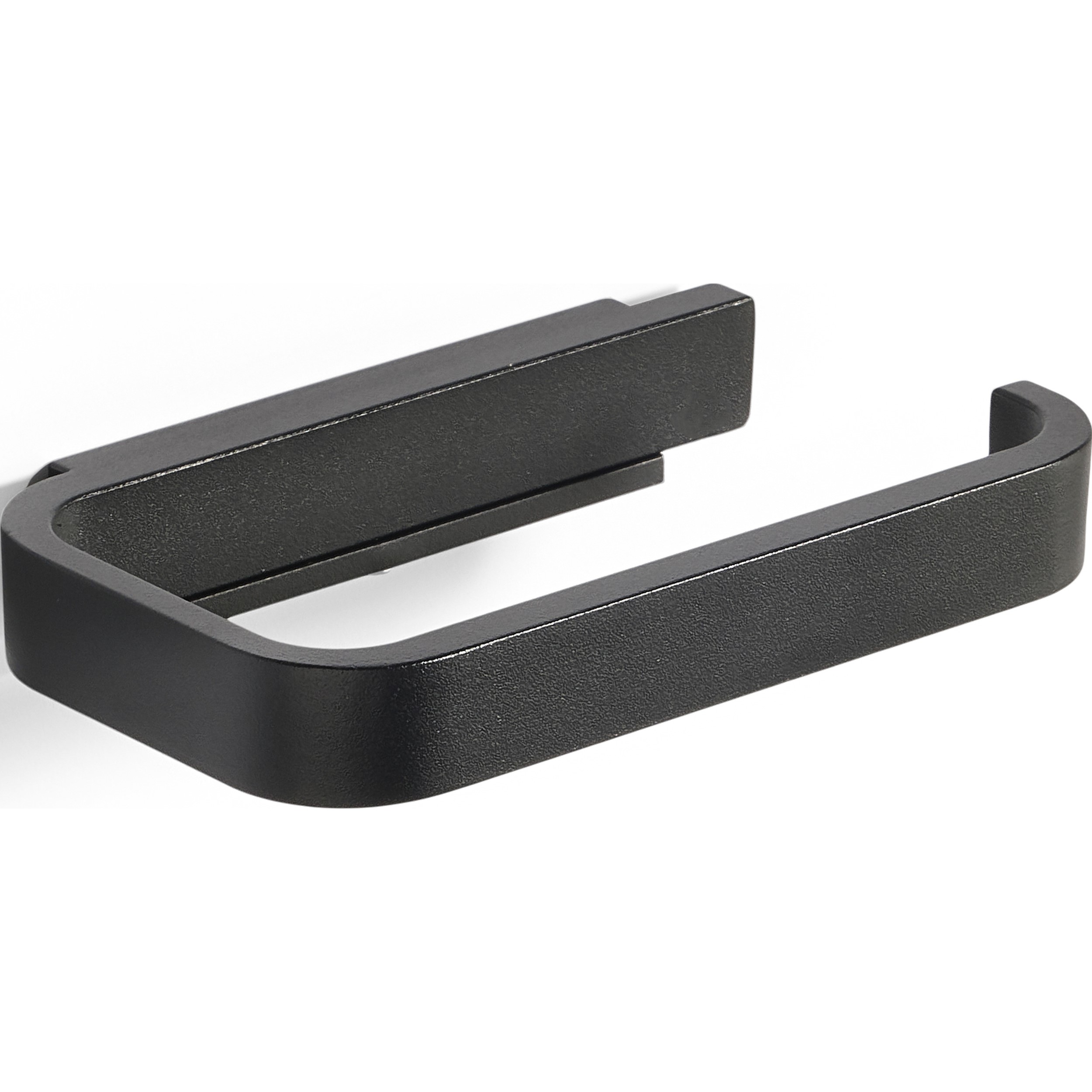 Toalettpappershållare RIM 15 cm, svart, aluminium, Zone Denmark