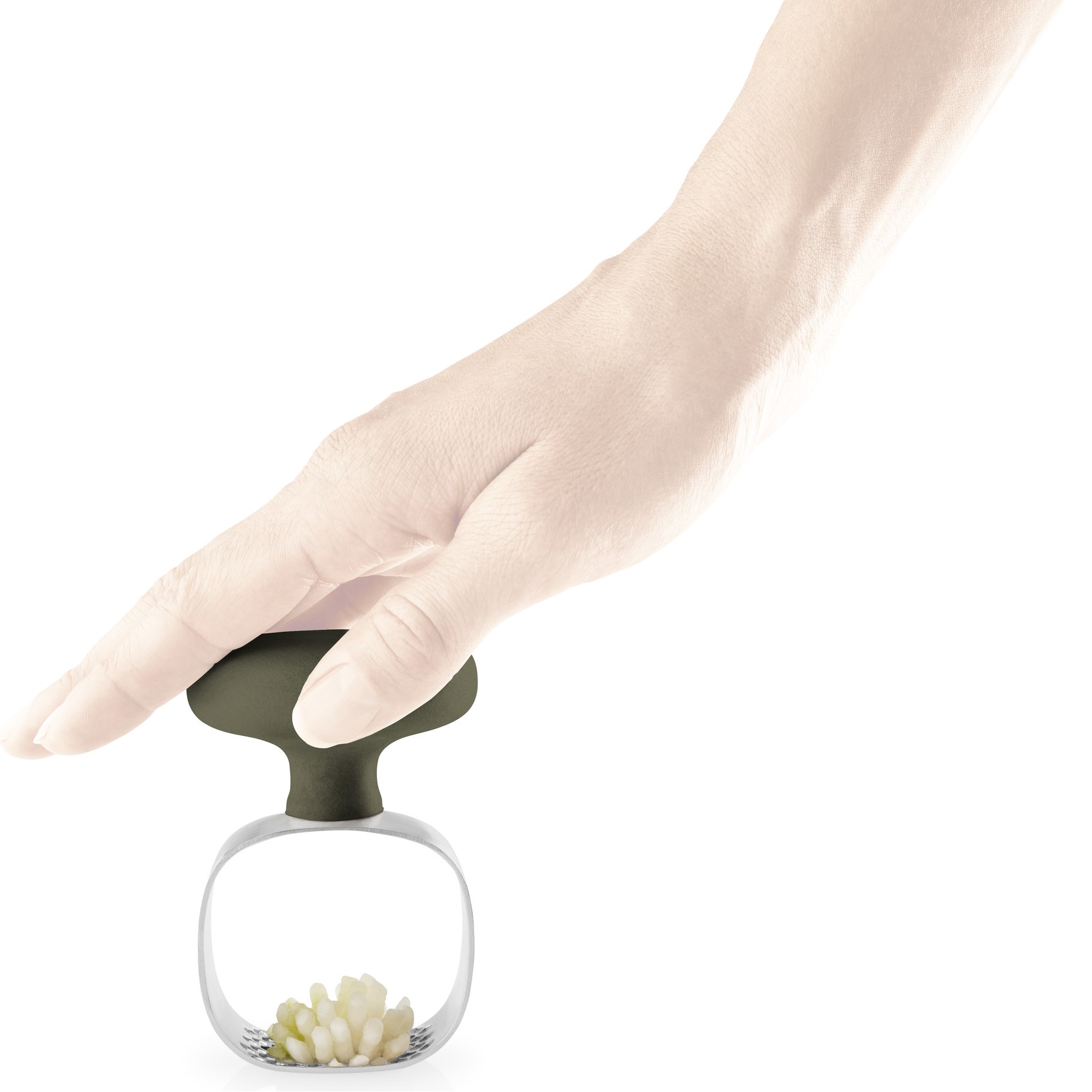 Vitlöksstöt GREEN TOOL 9 cm, grön, rostfritt stål/plast, Eva Solo