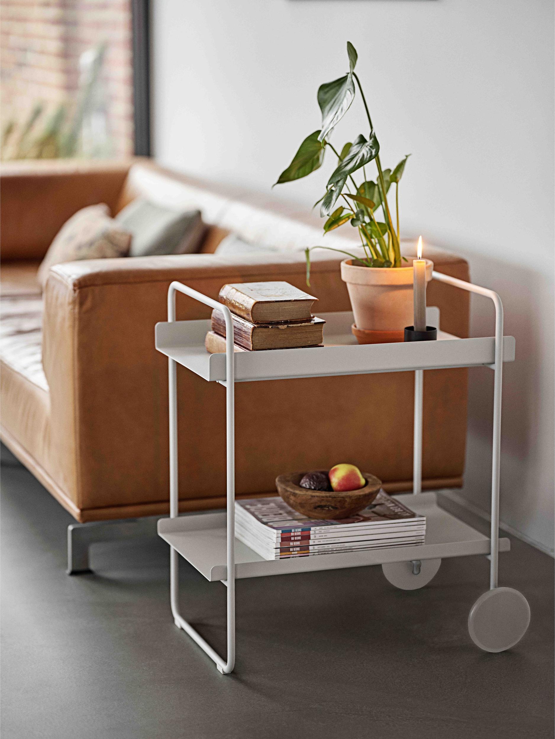 Serveringsvagn A-COCKTAIL 66 cm, svart, metall, Zone Denmark