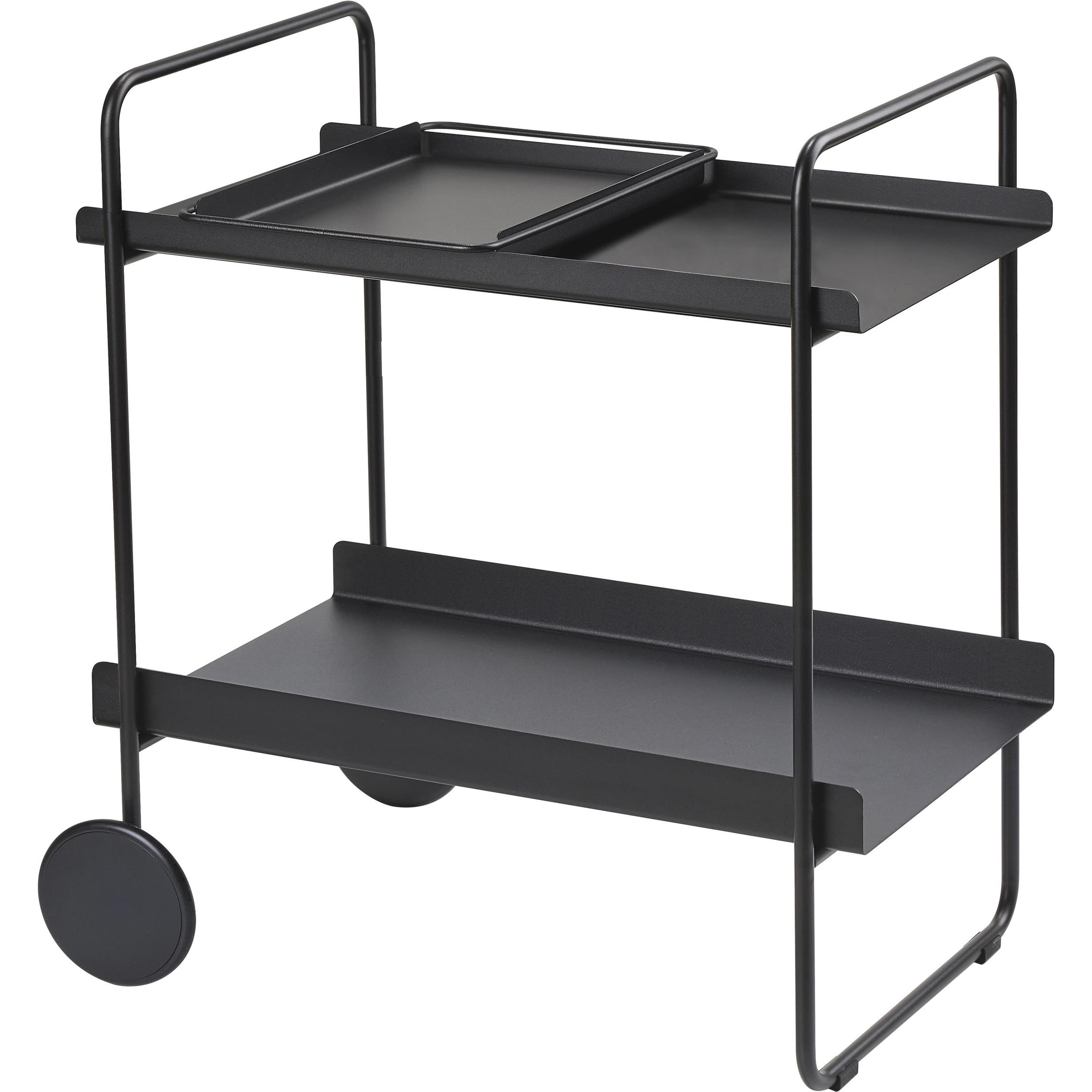 Serveringsvagn A-COCKTAIL 66 cm, svart, metall, Zone Denmark