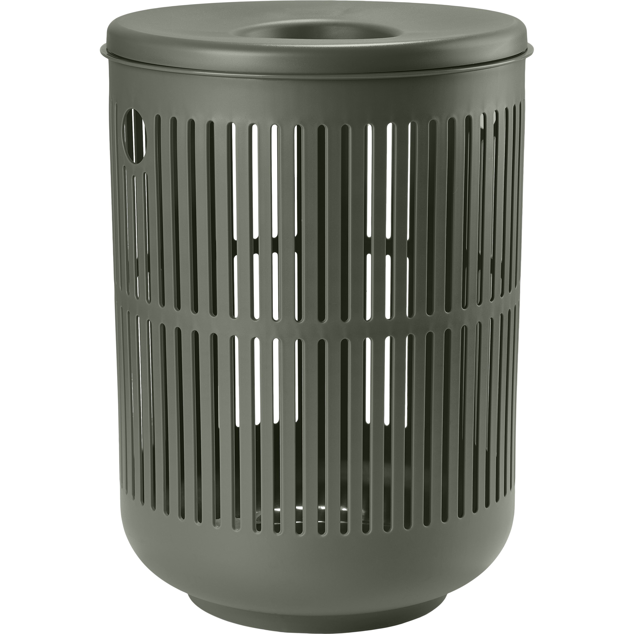 Tvättkorg UME 60 l, olivgrön, plast, Zone Denmark