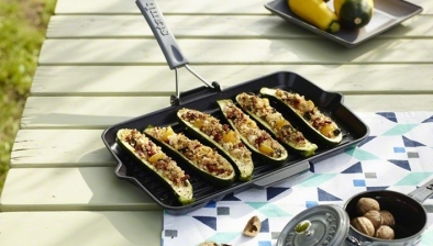 Rektangulär gjutjärnsgrill 34 x 21 cm Staub