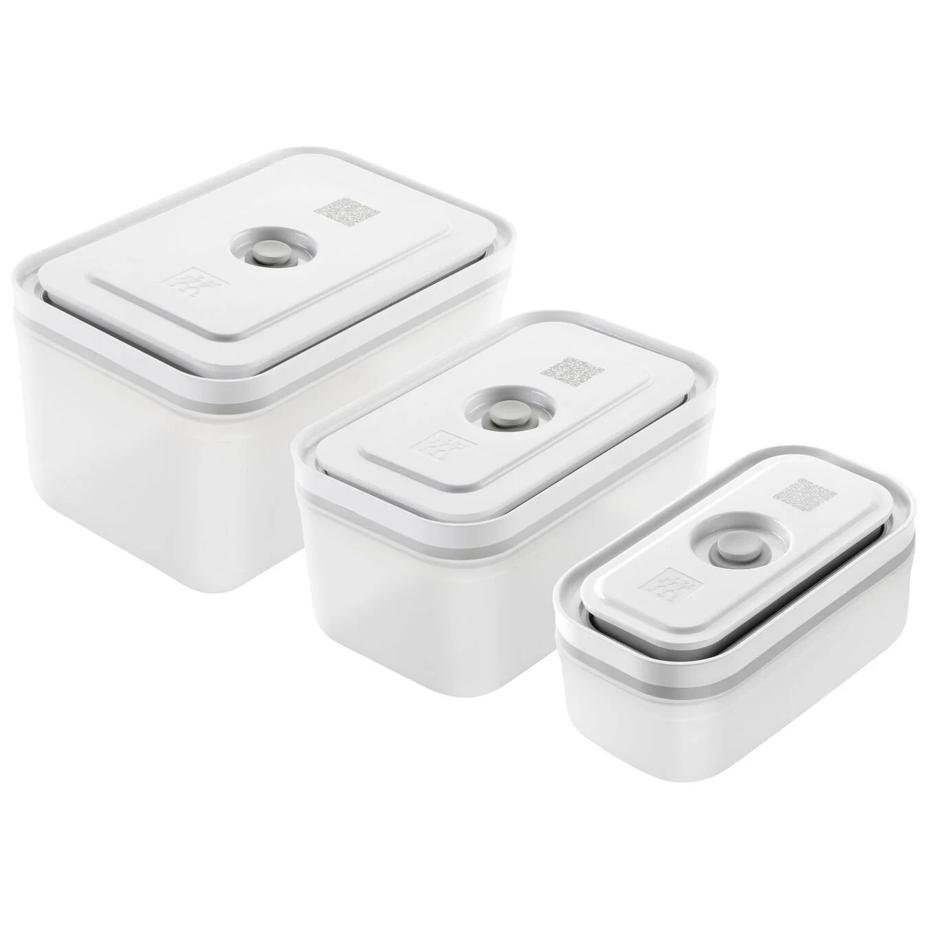 Vakuumbehållare för livsmedel FRESH & SAVE, set i 3, vit, plast, Zwilling