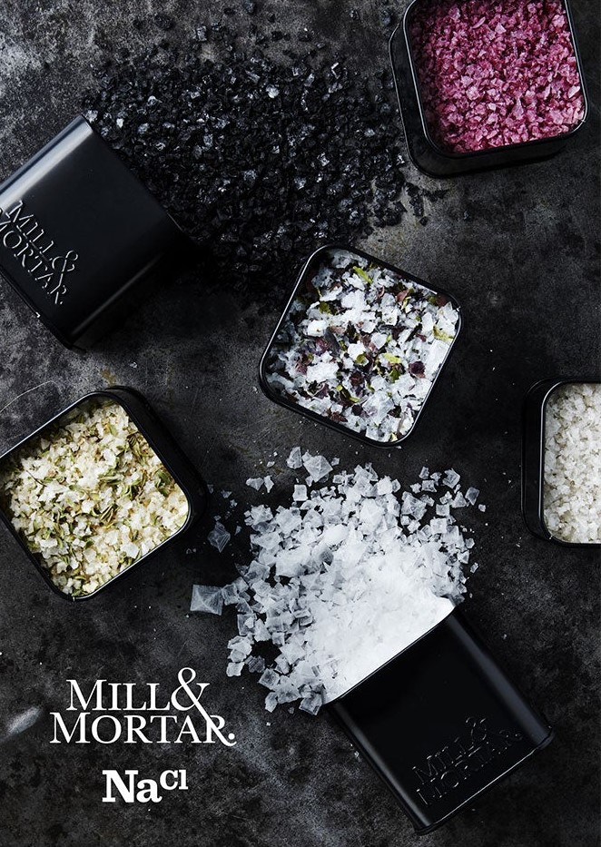 Flingsalt, set i 3, Mill & Mortar