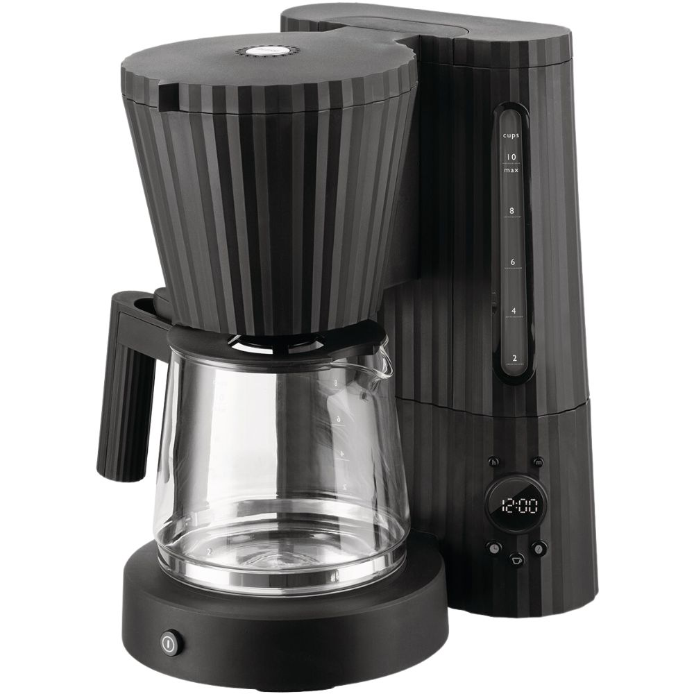Kaffebryggare PLISSÉ 1,5 l, svart, Alessi