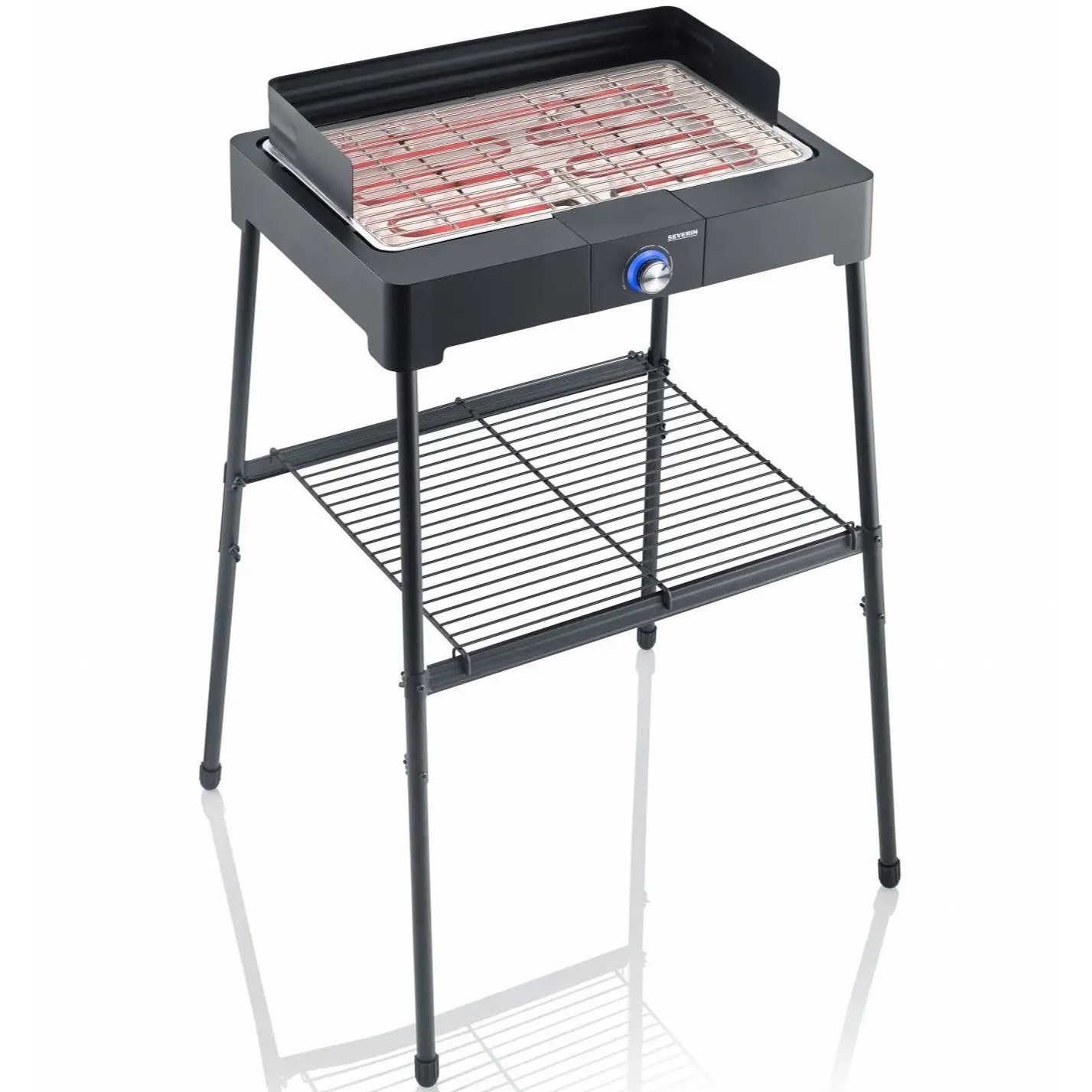 Elektrisk grill PG 8566 98 cm, stående, svart, Severin