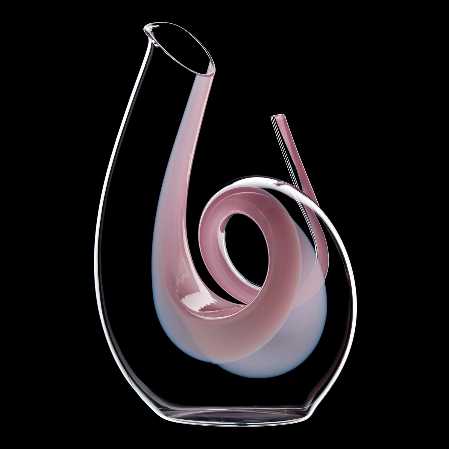 Karaff lockigt rosa Riedel
