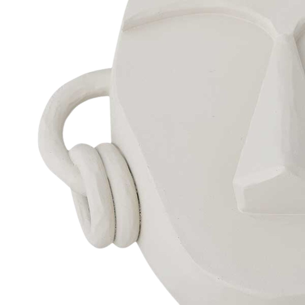 Dekoration LUELLE 24 cm, vit, polyresin, Bloomingville