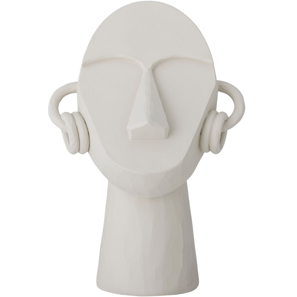Dekoration LUELLE 24 cm, vit, polyresin, Bloomingville