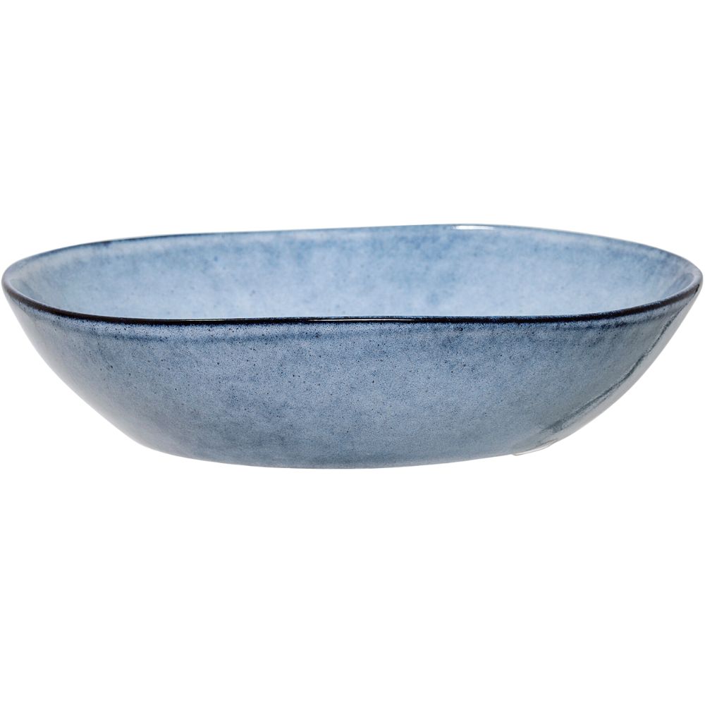 Djup tallrik SANDRINE 22 cm, blå, stengods, Bloomingville