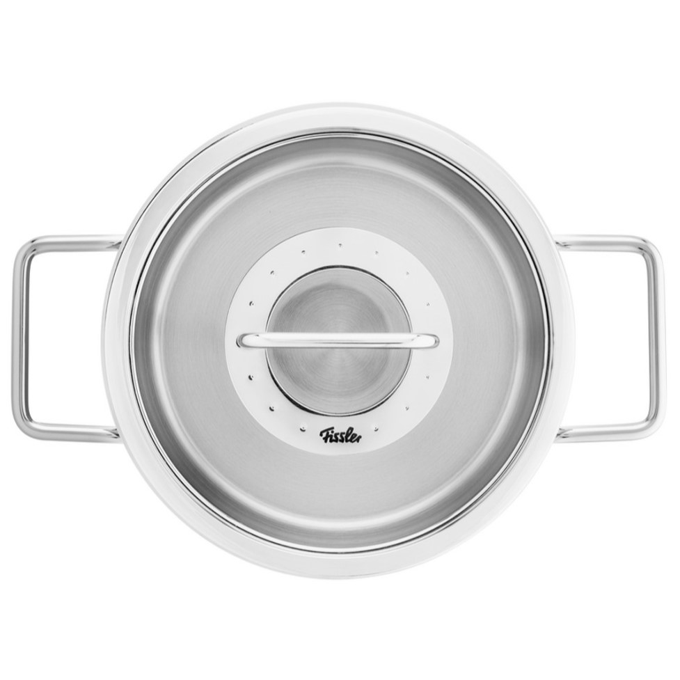 Hög gryta PURE 20 cm, silver, rostfritt stål, Fissler