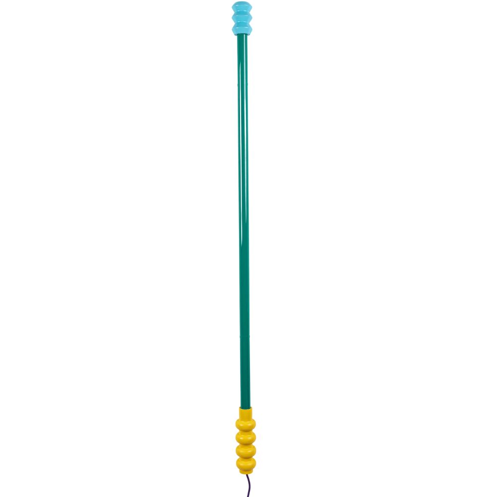 Väggdekorationslampa SUPERLINEA 141,5 cm, grön, trä/plast, Seletti