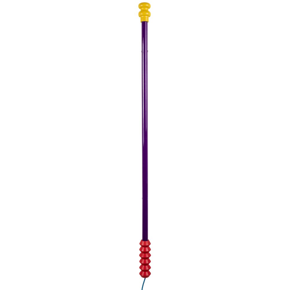 Väggdekorationslampa SUPERLINEA 141,5 cm, lila, trä/plast, Seletti