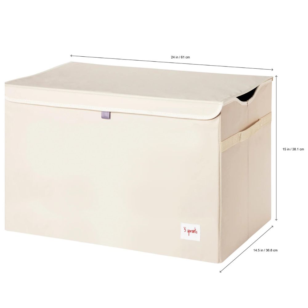 Förvaringslåda för leksaker WALRUS 61 cm, beige, 3 Sprouts