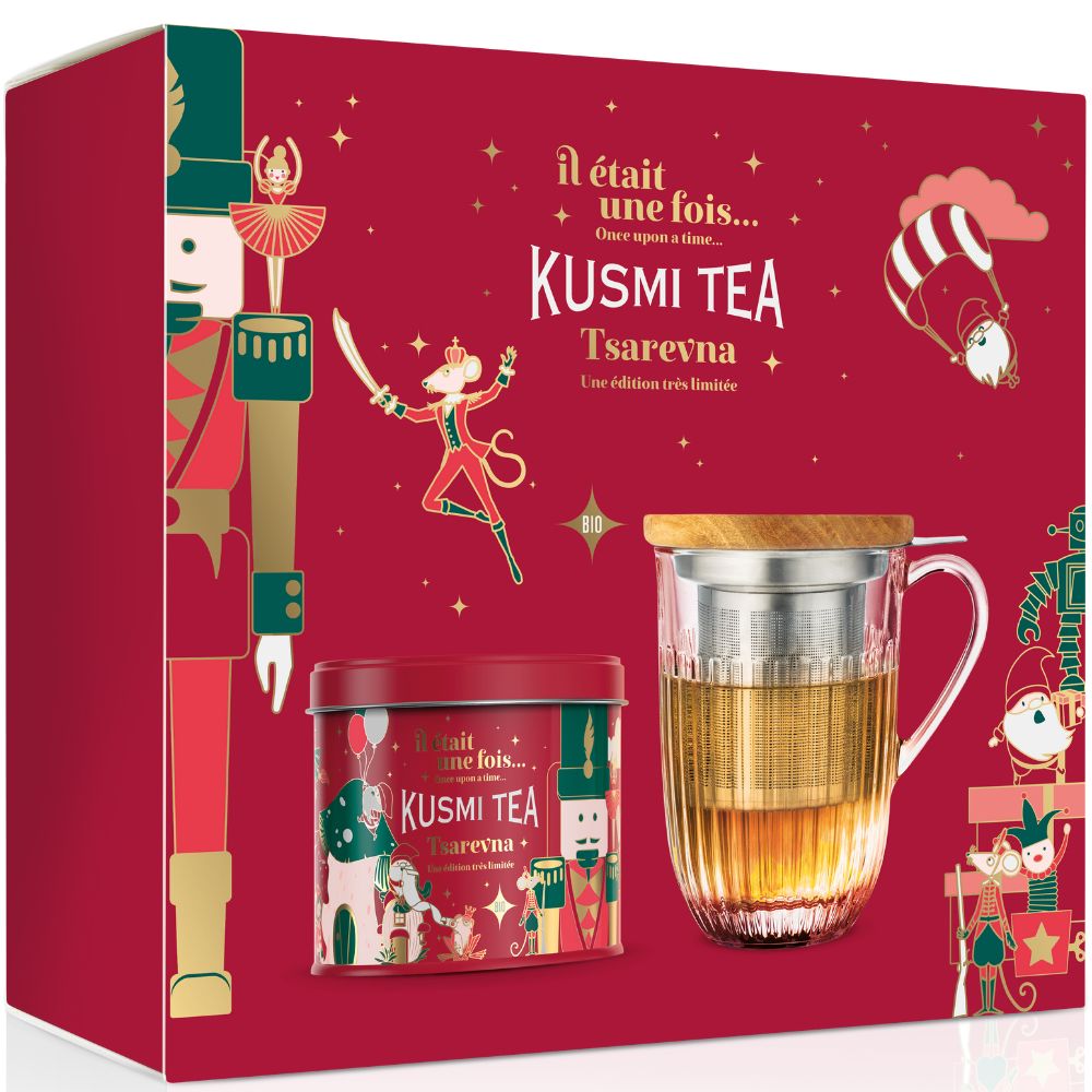 Svart te TSAREVNA, 120 g burk, med termos, Kusmi Tea