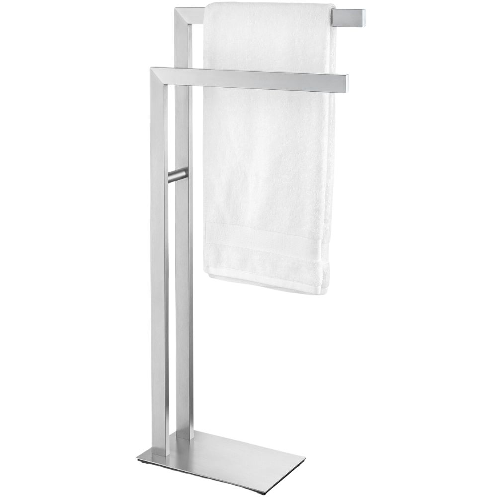 Stående handdukstork LINEA 80 cm, dubbel, matt, rostfritt stål, Zack