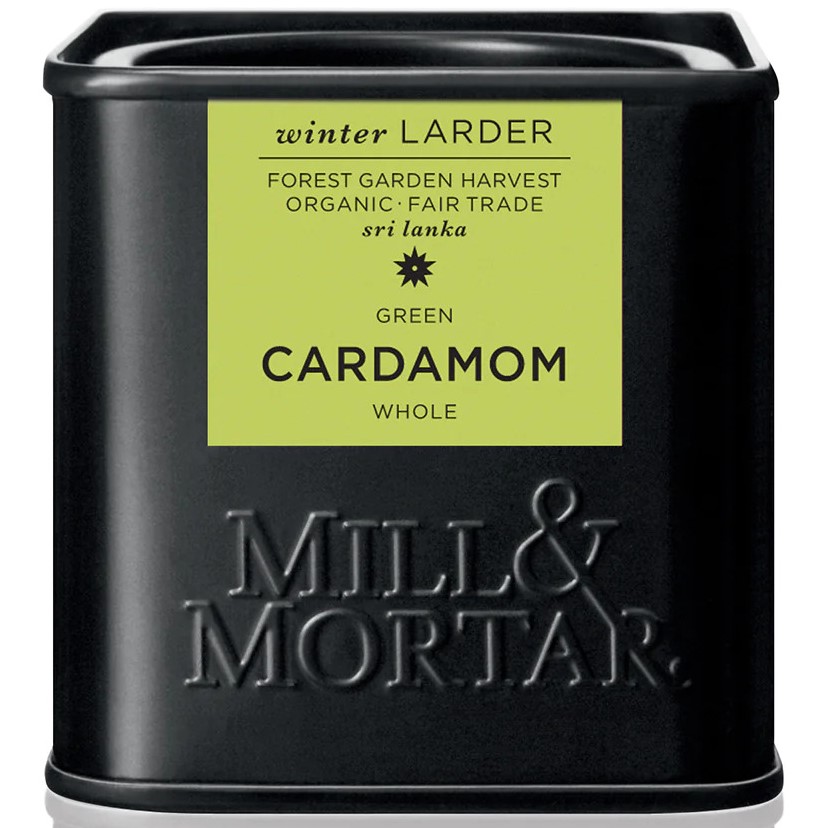 Ekologisk grön kardemumma 25 g, hel, Mill & Mortar