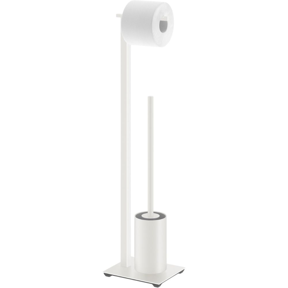 Toalettbutler CARVO 72 cm, vit, rostfritt stål, Zack