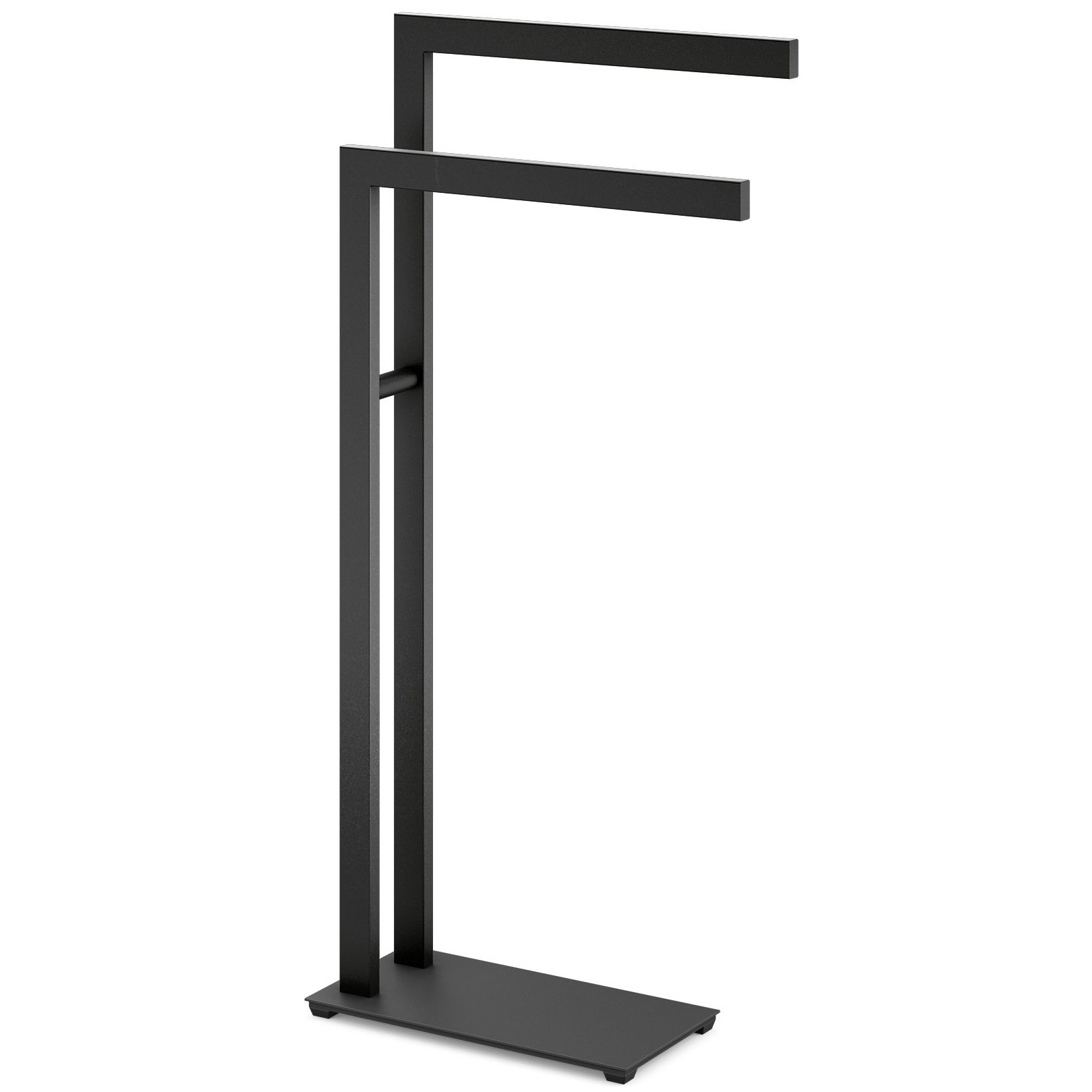 Stående handdukstork LINEA 80 cm, dubbel, svart, rostfritt stål, Zack