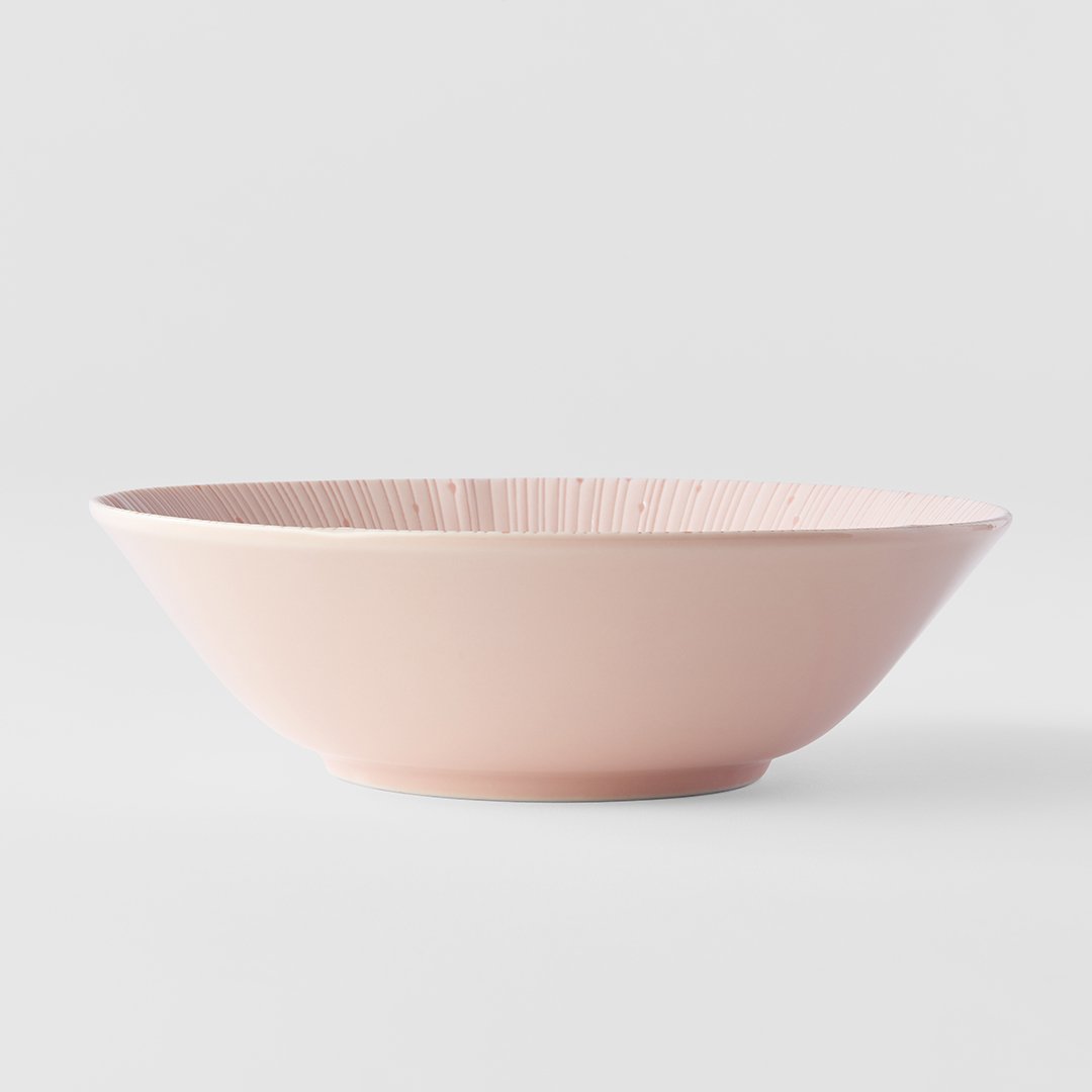 Skål ICE PINK 700 ml, rosa, keramik, MIJ