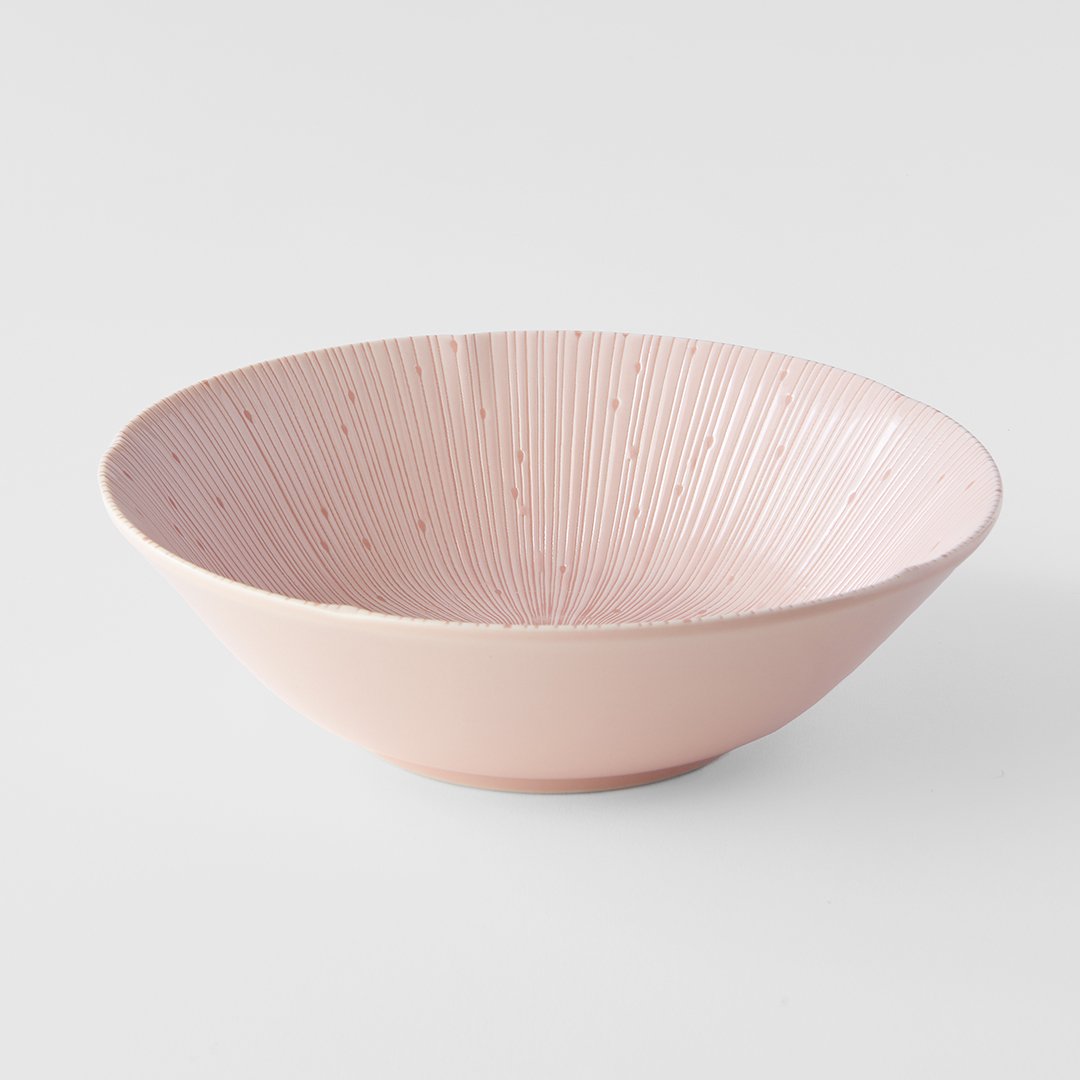 Skål ICE PINK 700 ml, rosa, keramik, MIJ