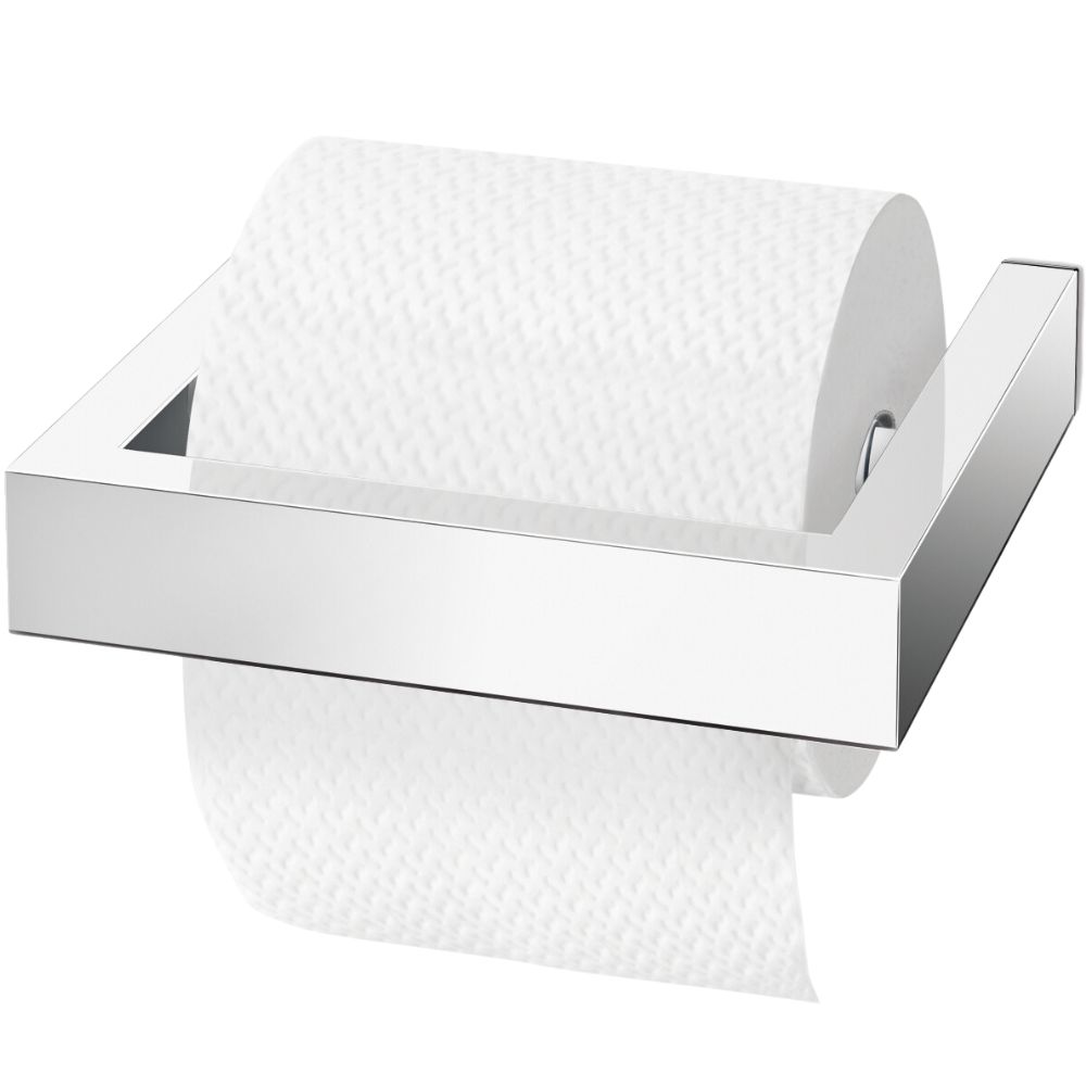 Toalettpappershållare LINEA 15 cm, polerad, rostfritt stål, Zack
