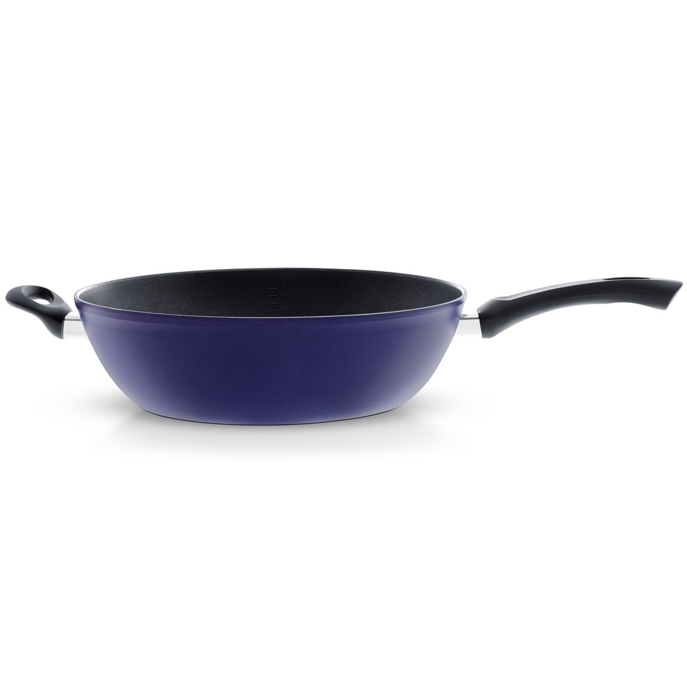 Wok COLOR EDITION 32 cm, blå, aluminium, Fissler