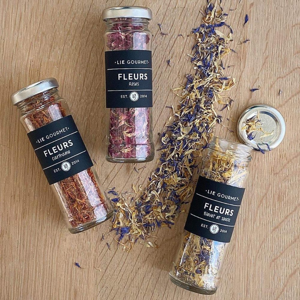 Torkade blommor 6 g, rosenblad, Lie Gourmet