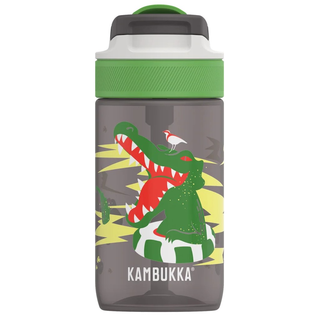 Barnflaska LAGOON 400 ml, crazy crocodile, tritan, Kambukka