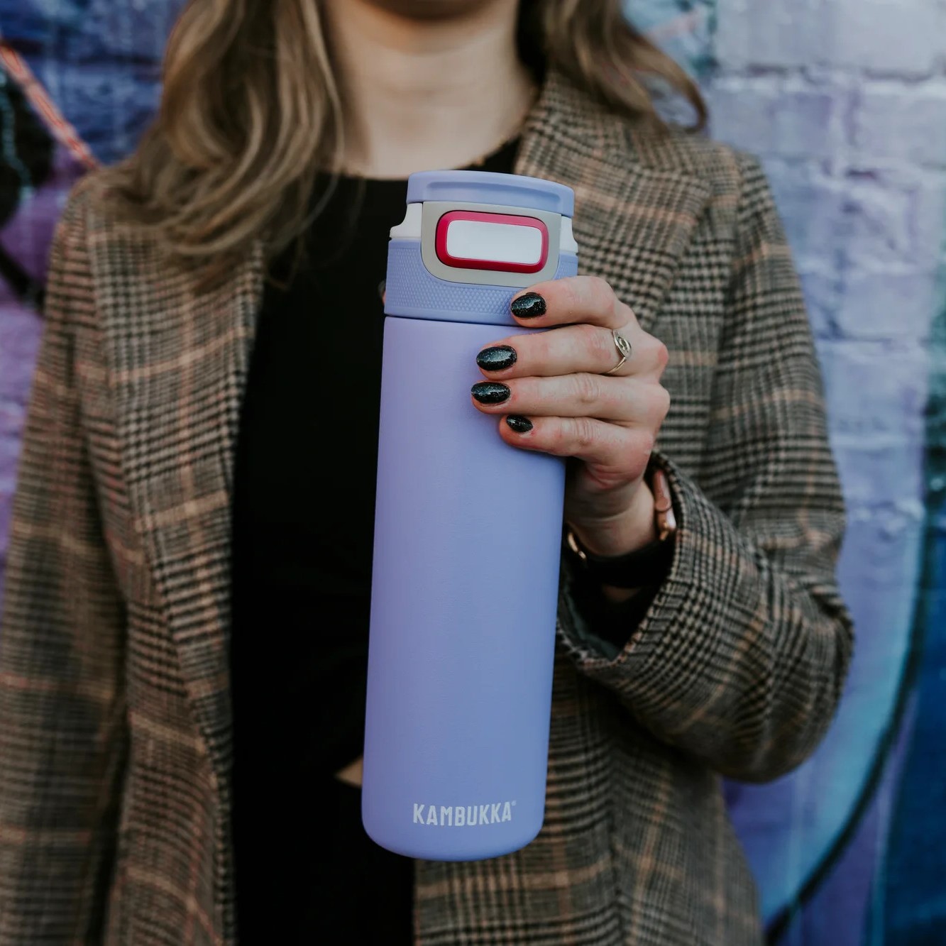 Termosflaska ELTON INSULATED 600 ml, digital lavender, rostfritt stål, Kambukka