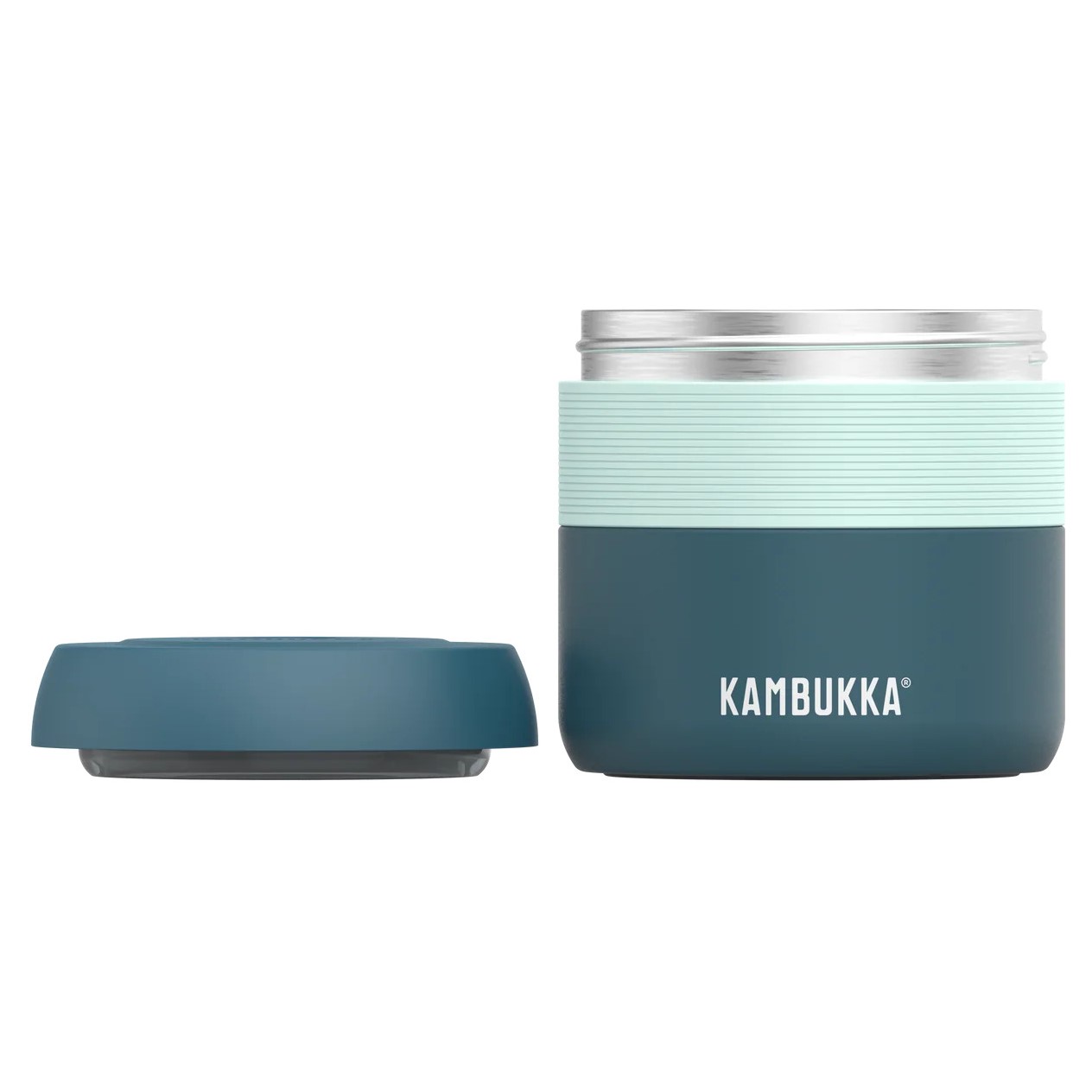 Termosbehållare BORA 400 ml, deep teal, rostfritt stål, Kambukka