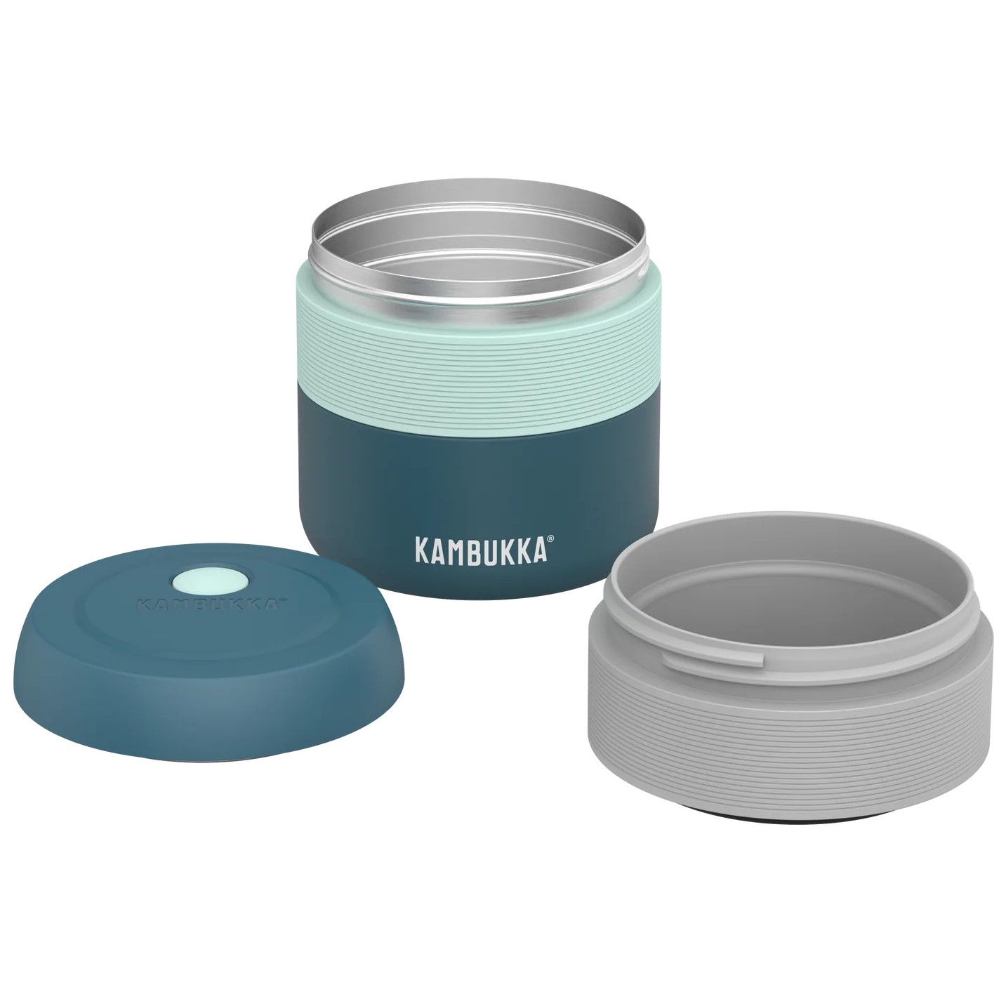 Snackskål för BORA termosbehållare 75 ml, vit, tritan, Kambukka