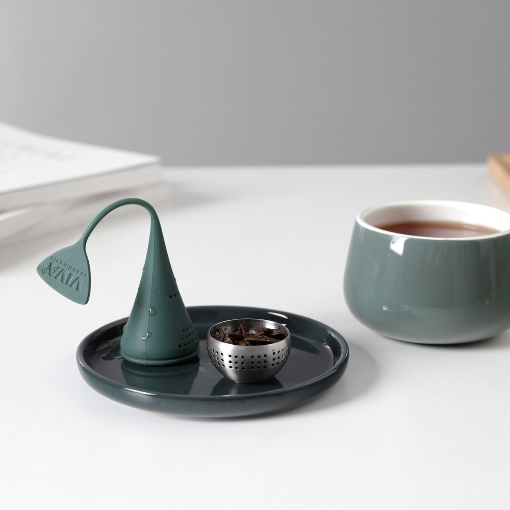 Tesil INFUSION EGG 16 cm, grön, rostfritt stål, Viva Scandinavia