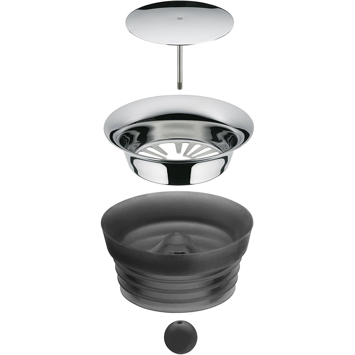 Vattenkaraff BASIC 1 l + vattenglas, set i 5 delar, glas, WMF