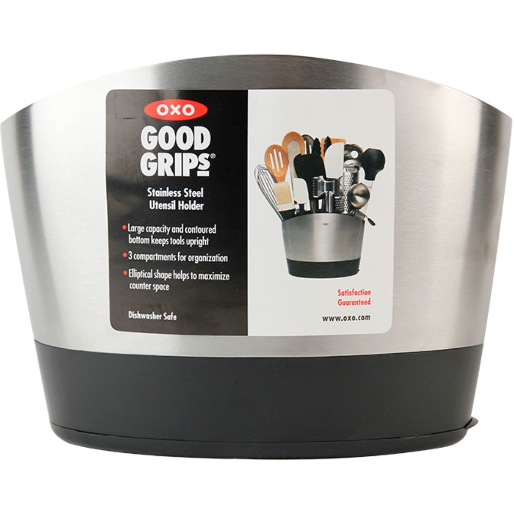 Bestickhållare GOOD GRIPS 21 cm, grå, rostfritt stål, OXO