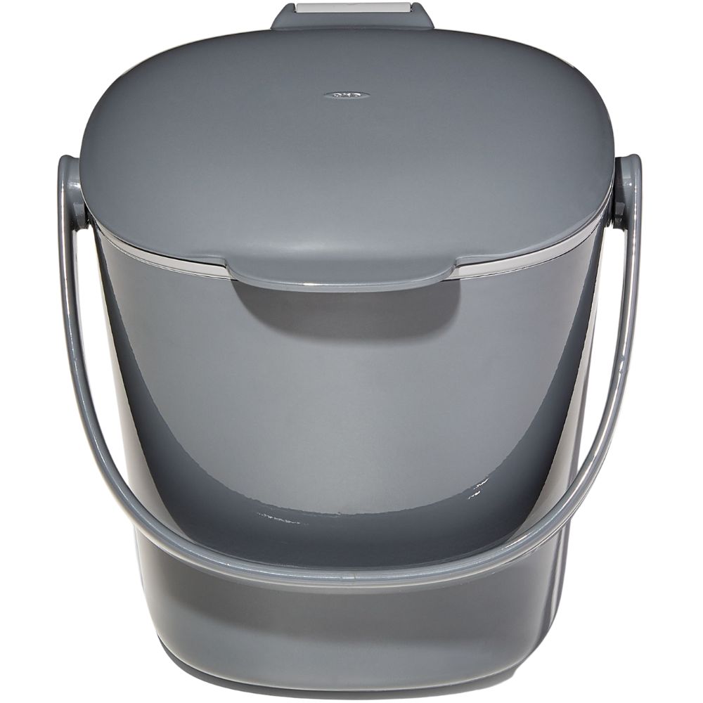 Bioavfallsbehållare EASY-CLEAN GOOD GRIPS 2,83 l, grå, plast, OXO