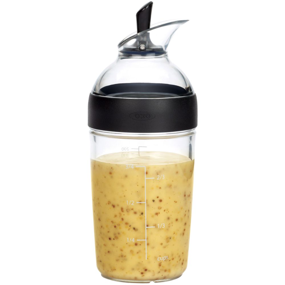 Dressing-shaker GOOD GRIPS 236 ml, svart, plast, OXO