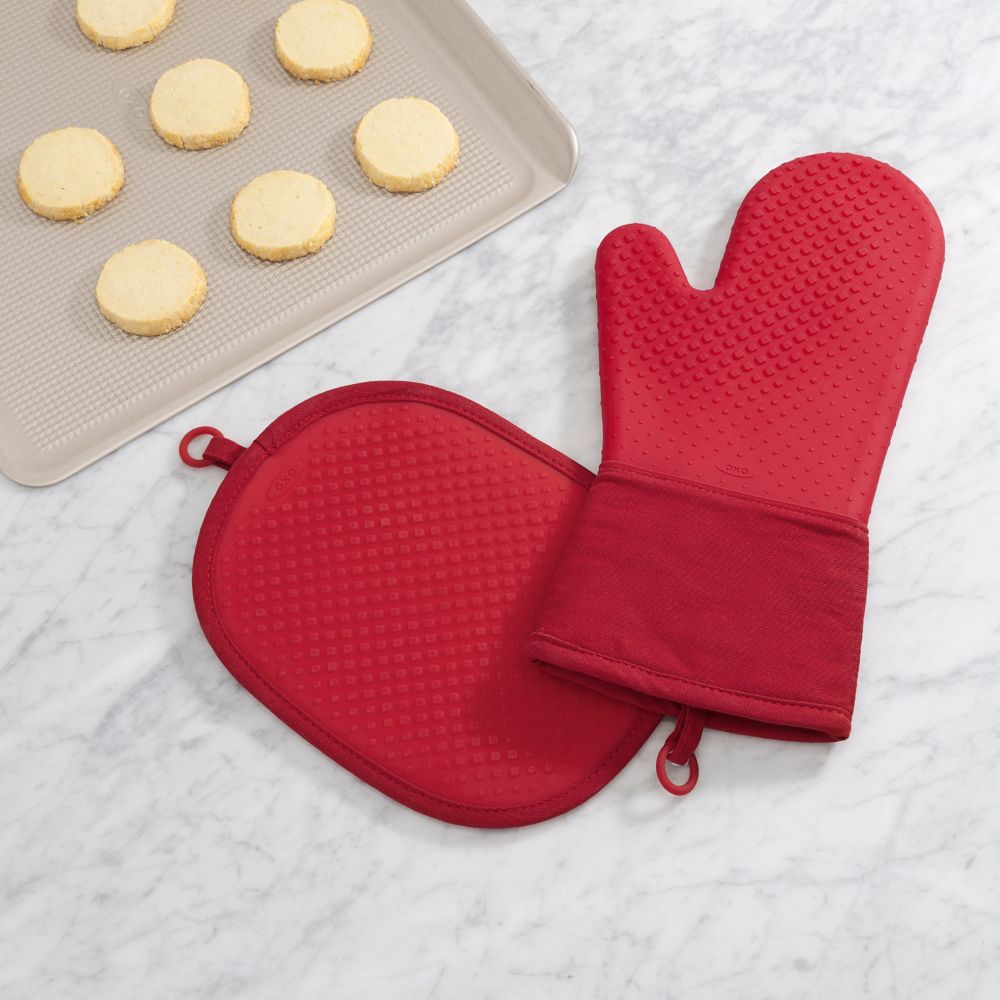 Ugnshandske GOOD GRIPS 33 cm, röd, silikon, OXO