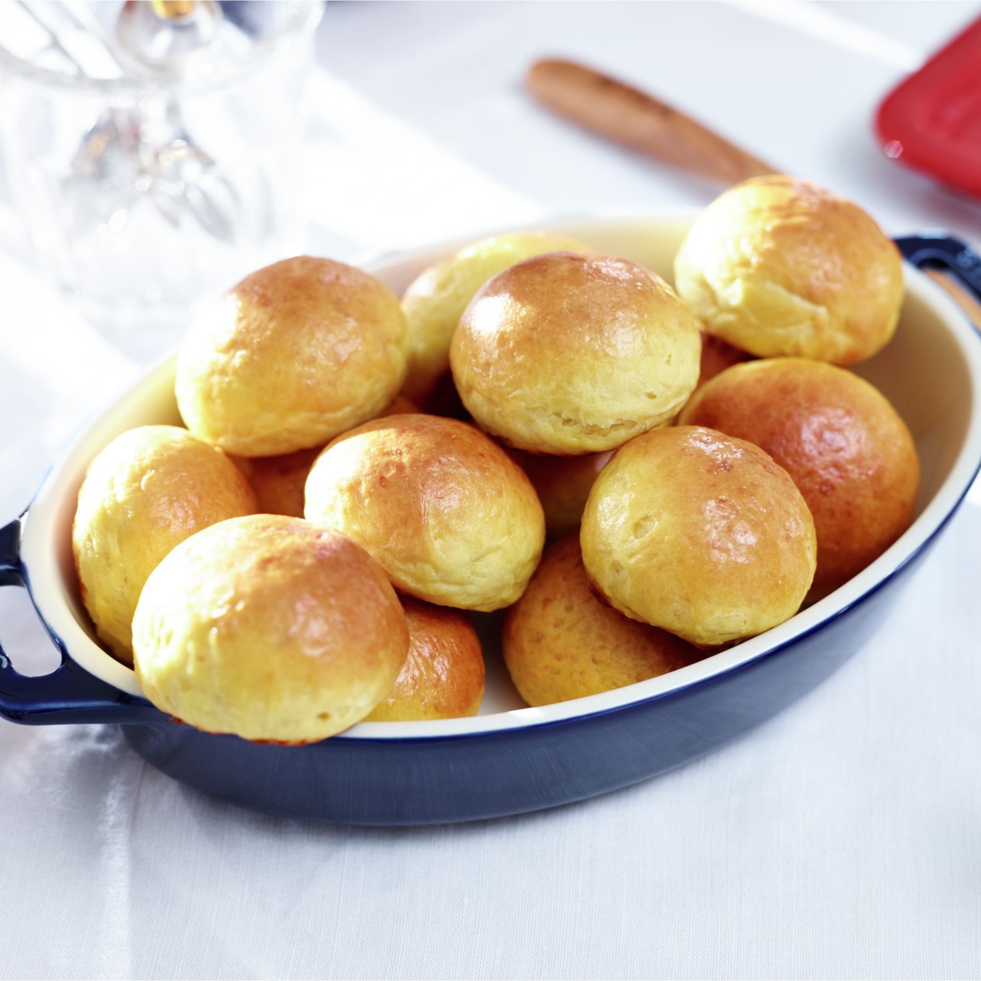 Bakform 17 cm, blå, keramik, Staub