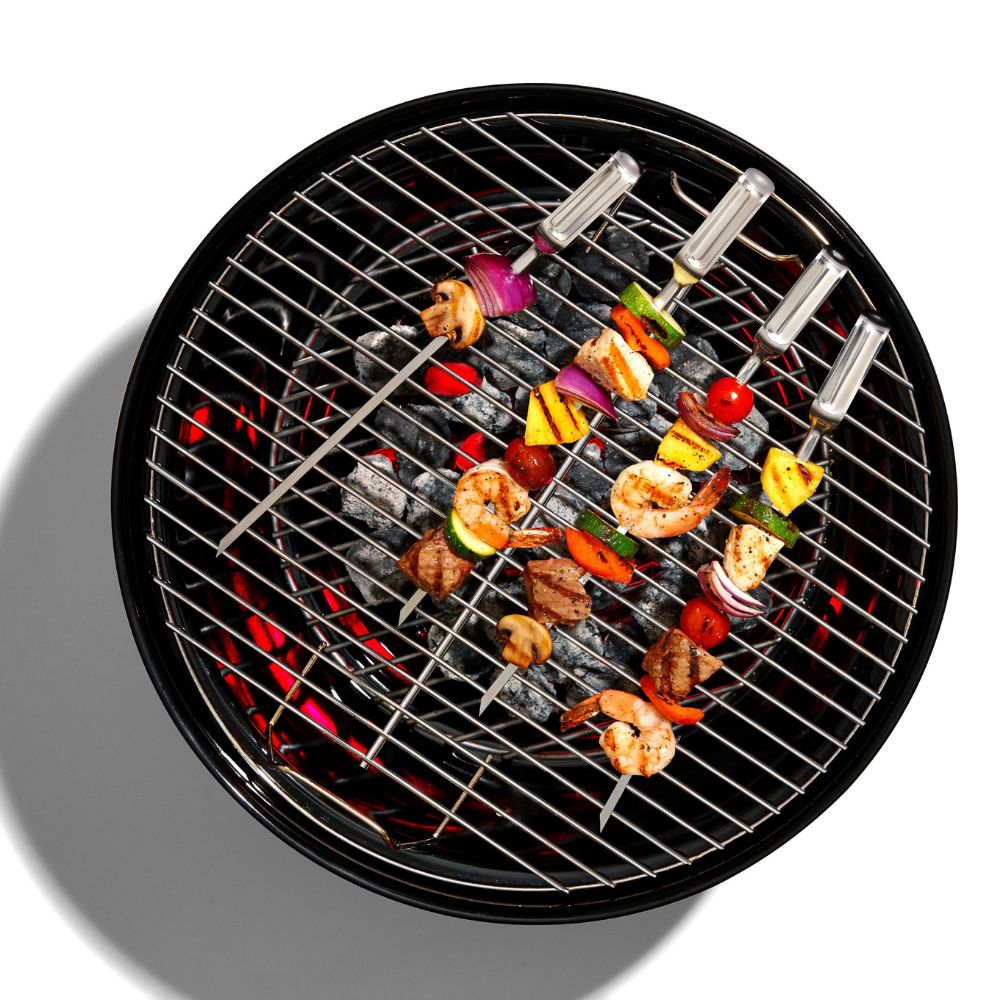Köttspett GOOD GRIPS 34 cm, set i 6, silver, rostfritt stål, OXO